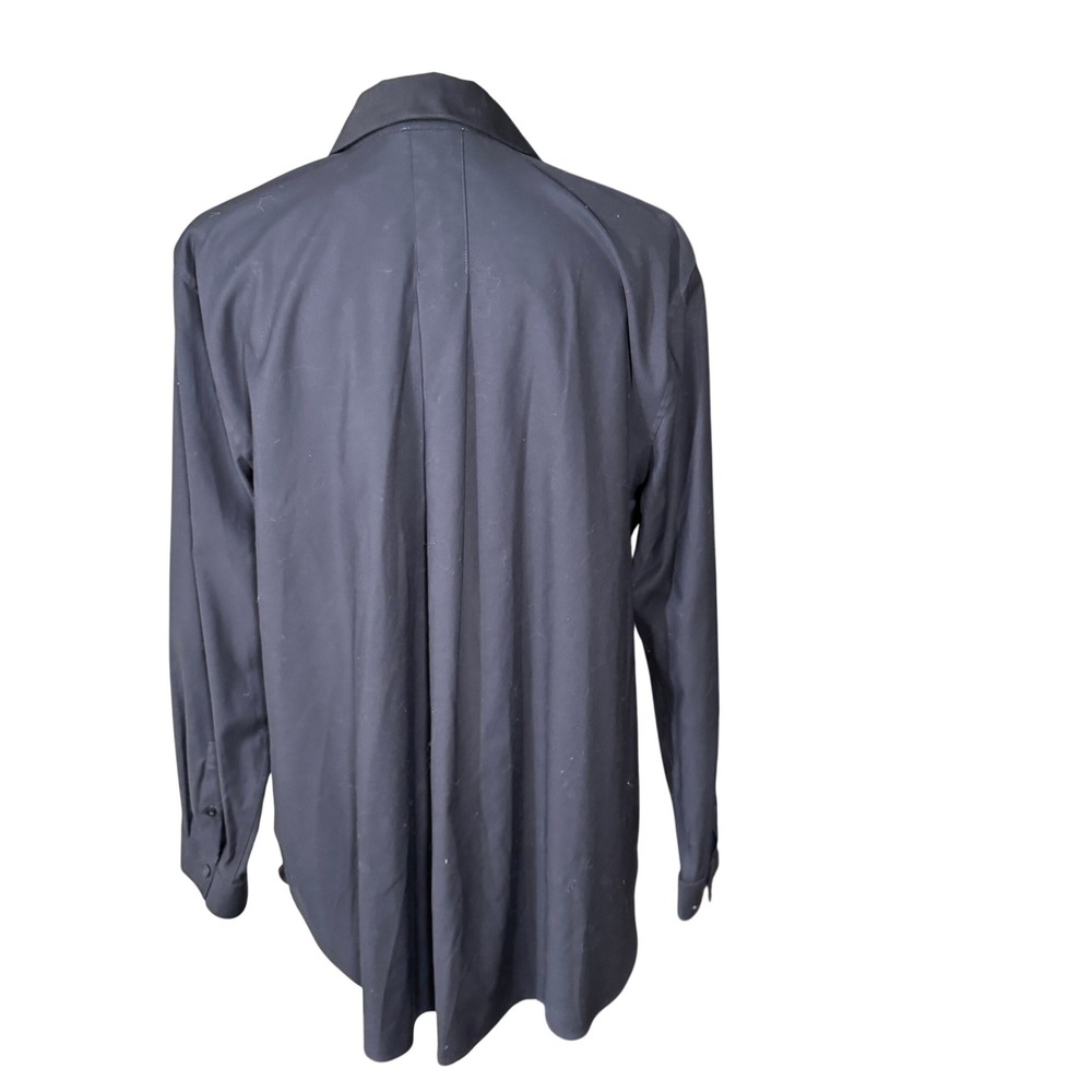 Chico's Purple Medallion No Iron Stretch Tunic Button Down Chico's Size 3.5 18 - Picture 8 of 16